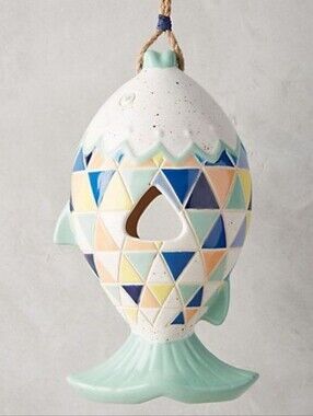 Anthropologie Rainbow Fish Birdhouse